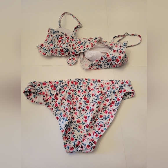 Xhilaration Floral Bikini Set with Red and Blue Accents X-Large - Picture 2 of 3